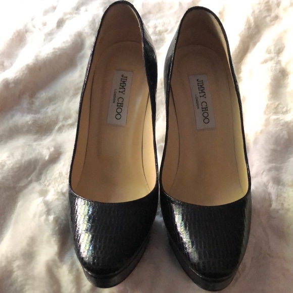 Authentic Jimmy Choo COSMIC Lizard Print Pump - Picture 1 of 5